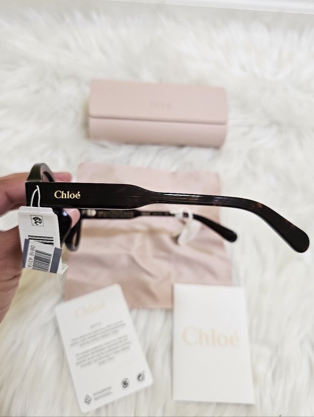 New Chloé 54mm Gayia oval-frame sunglasses - Picture 11 of 14